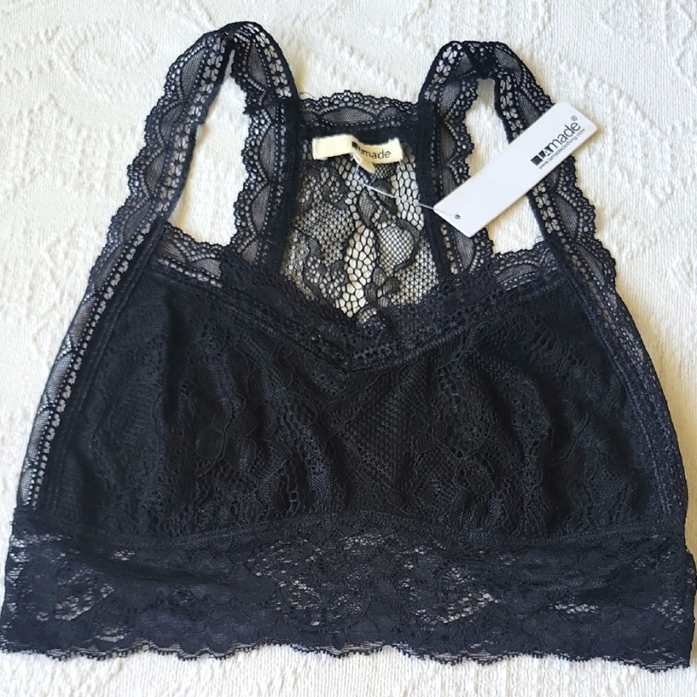 LAmade Black Lace Bralette